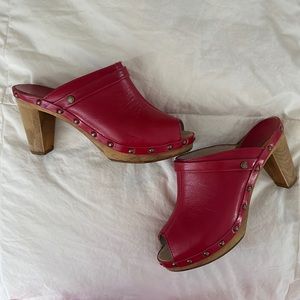 Vintage Red Leather Heels